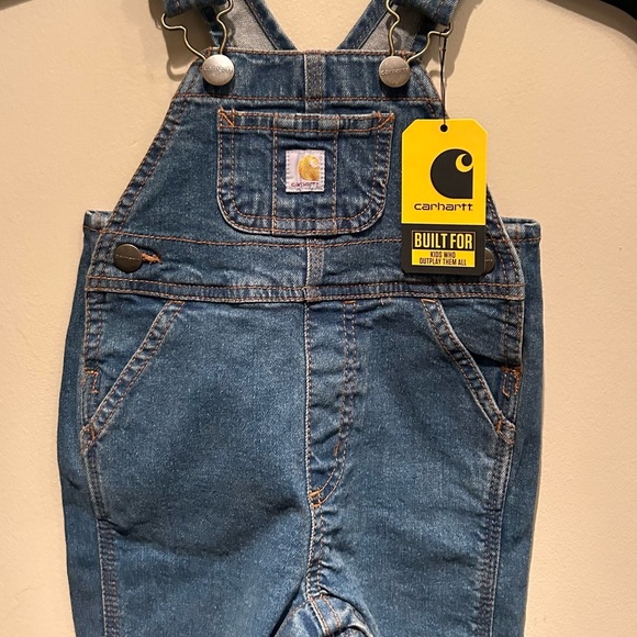 Baby size 3 months carhartt bib overalls new with tags - Picture 3 of 4